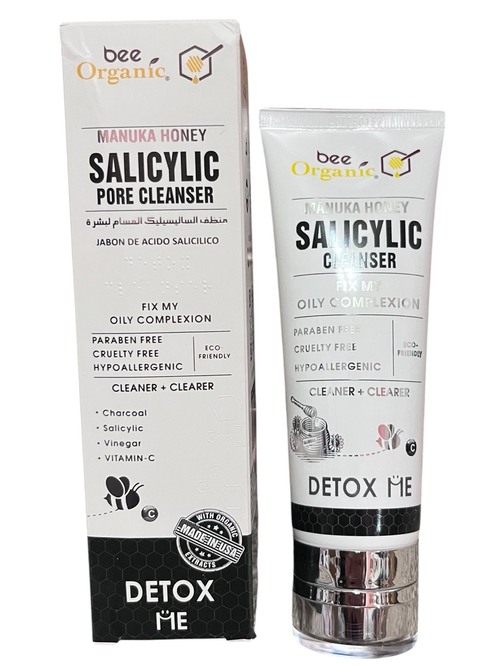 Bee Organic Manuka Honey Salicylic Pore Cleanser NEW